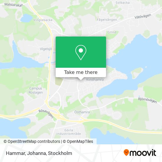 Hammar, Johanna map