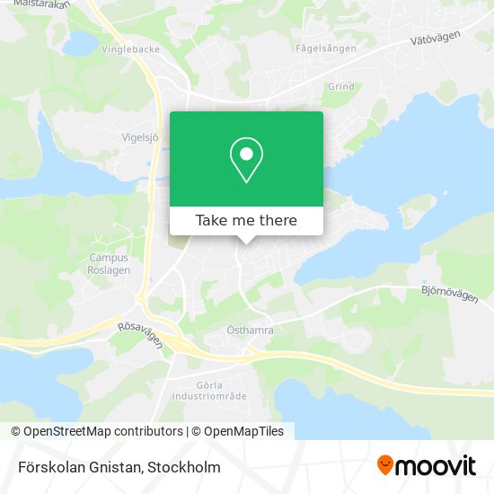 Förskolan Gnistan map