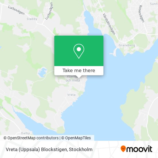 Vreta (Uppsala) Blockstigen map