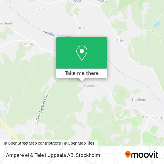 Ampere el & Tele i Uppsala AB map