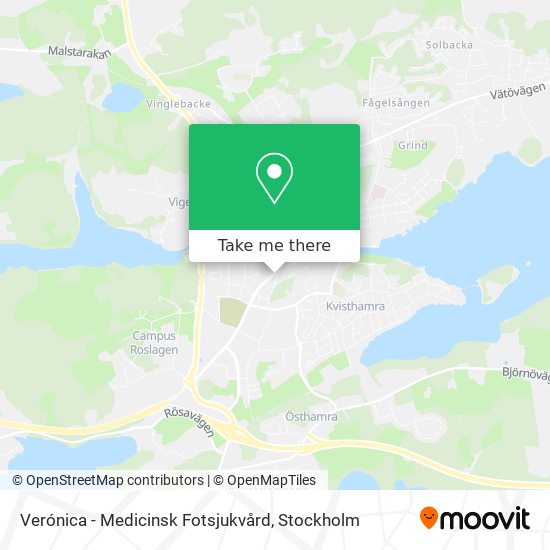 Verónica - Medicinsk Fotsjukvård map