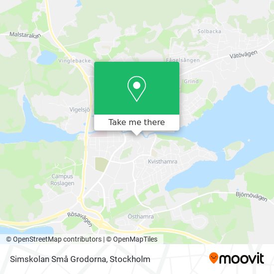 Simskolan Små Grodorna map