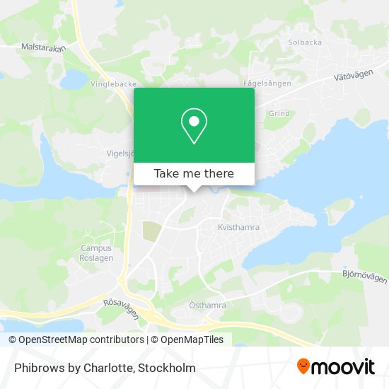 Phibrows by Charlotte map
