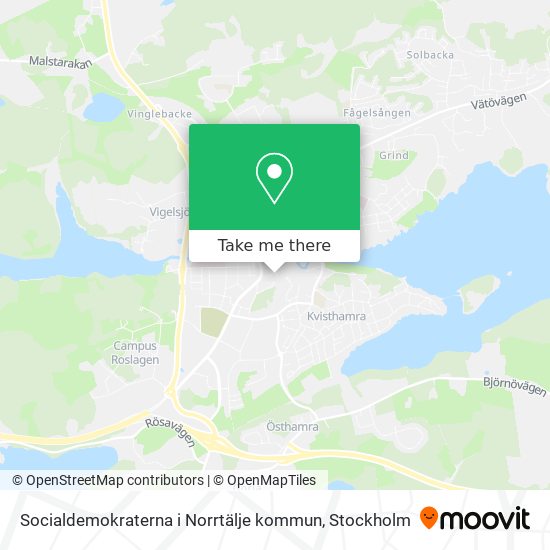 Socialdemokraterna i Norrtälje kommun map