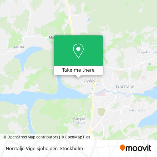 Norrtälje Vigelsjöhöjden map