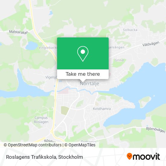 Roslagens Trafikskola map