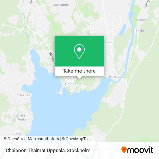 Chaiboon Thaimat Uppsala map