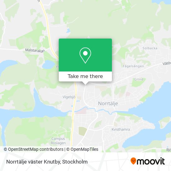 Norrtälje väster Knutby map