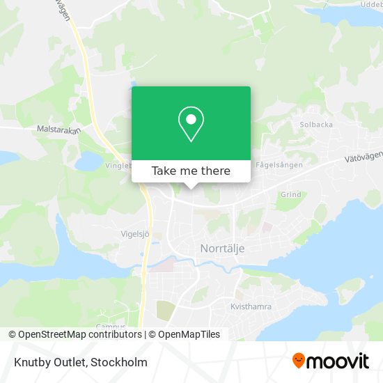 Knutby Outlet map