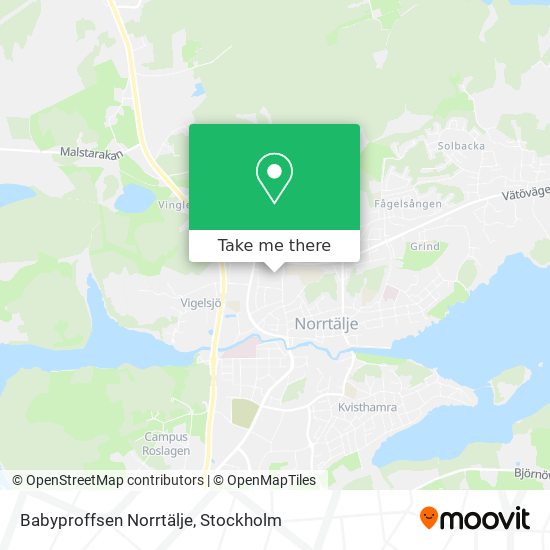 Babyproffsen Norrtälje map