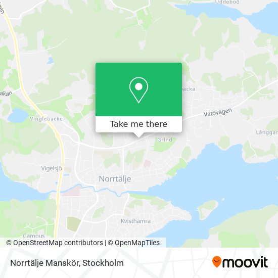 Norrtälje Manskör map