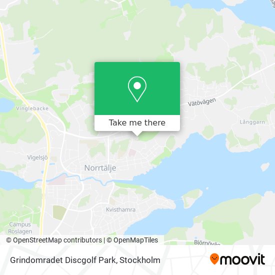 Grindomradet Discgolf Park map