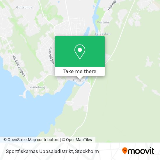 Sportfiskarnas Uppsaladistrikt map
