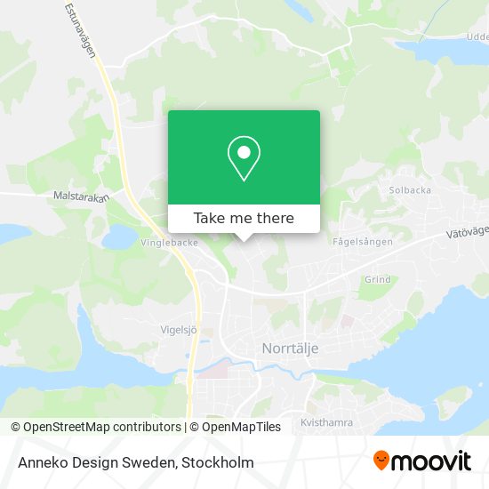 Anneko Design Sweden map