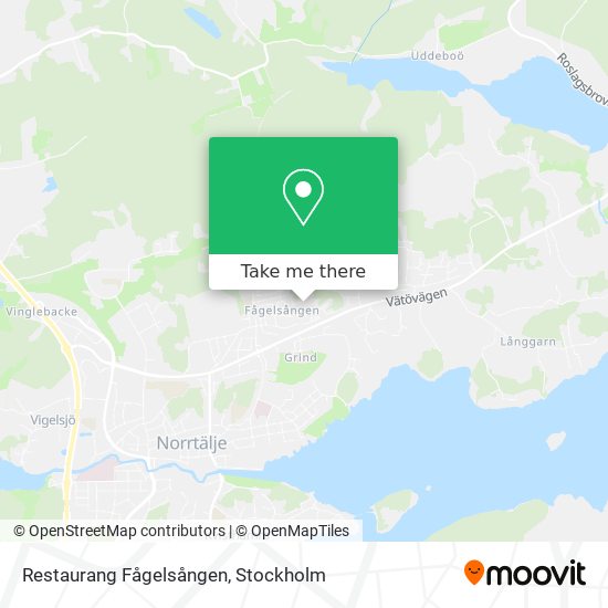 Restaurang Fågelsången map