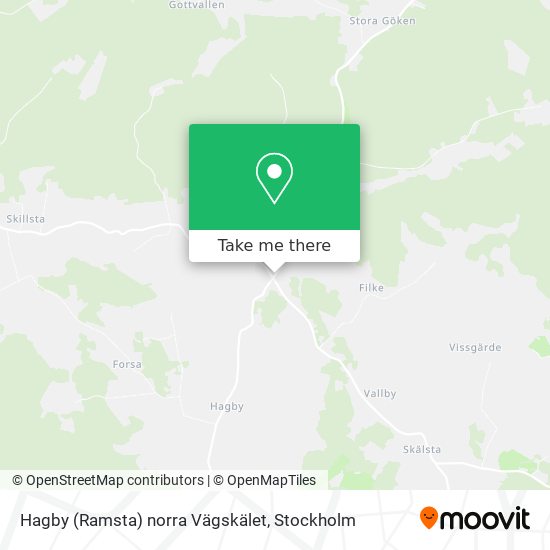 Hagby (Ramsta) norra Vägskälet map