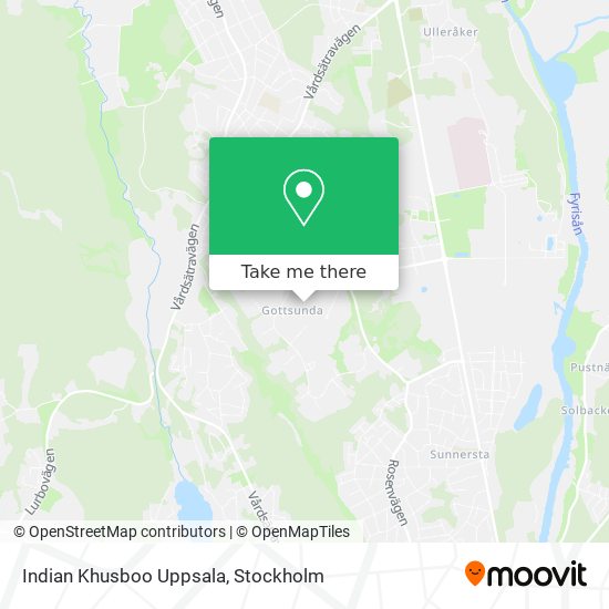 Indian Khusboo Uppsala map