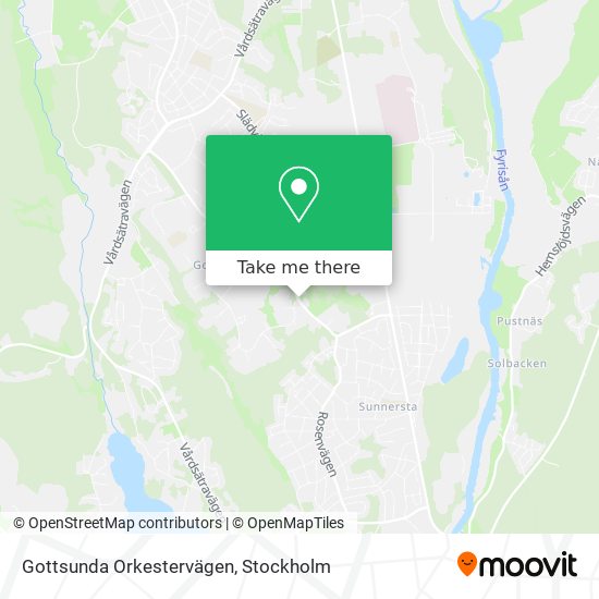 Gottsunda Orkestervägen map