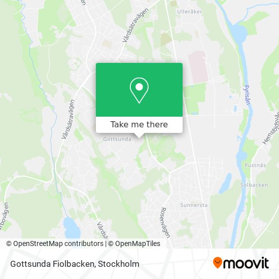 Gottsunda Fiolbacken map