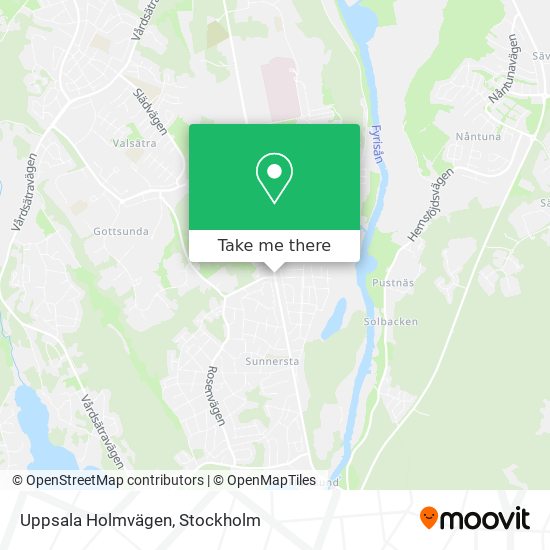 Uppsala Holmvägen map