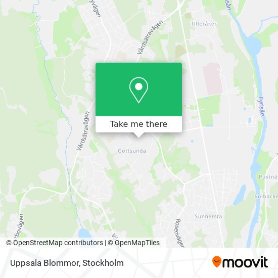 Uppsala Blommor map