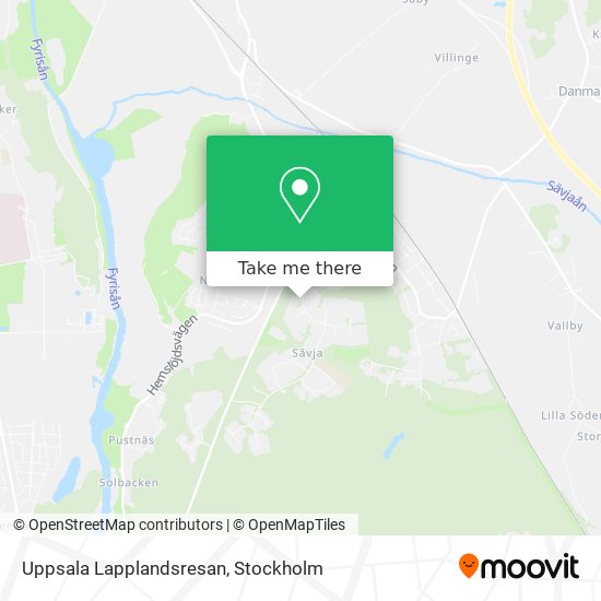 Uppsala Lapplandsresan map