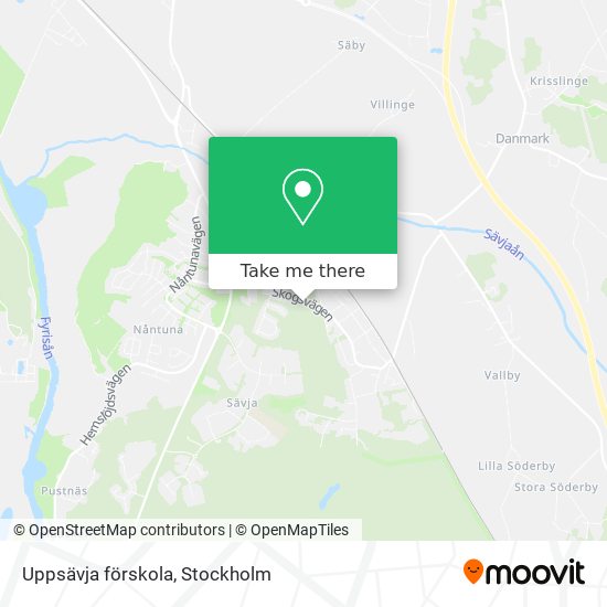 Uppsävja förskola map