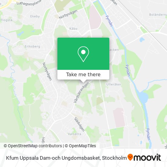 Kfum Uppsala Dam-och Ungdomsbasket map