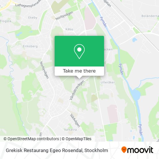 Grekisk Restaurang Egeo Rosendal map