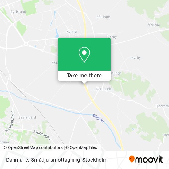 Danmarks Smådjursmottagning map