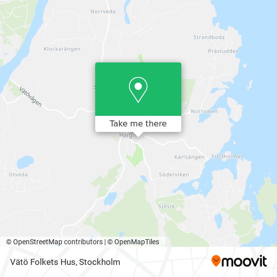 Vätö Folkets Hus map