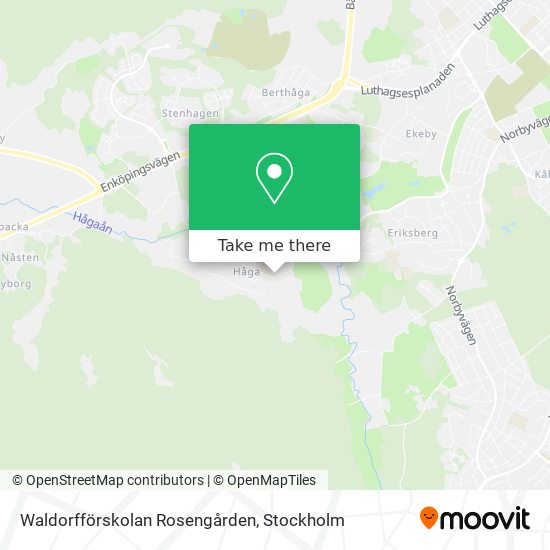 Waldorfförskolan Rosengården map