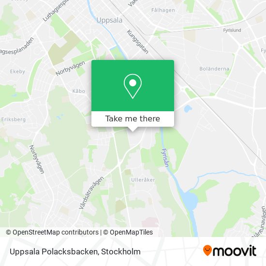 Uppsala Polacksbacken map