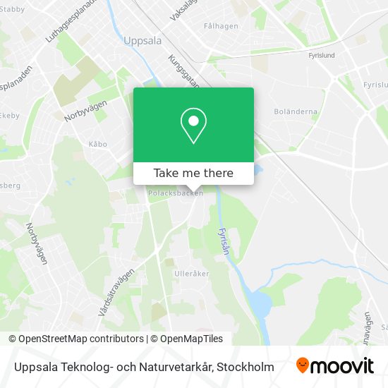 Uppsala Teknolog- och Naturvetarkår map