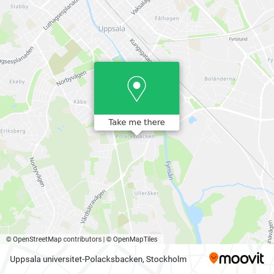 Uppsala universitet-Polacksbacken map