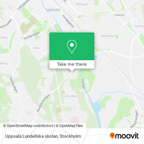 Uppsala Lundellska skolan map