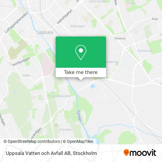 Uppsala Vatten och Avfall AB map