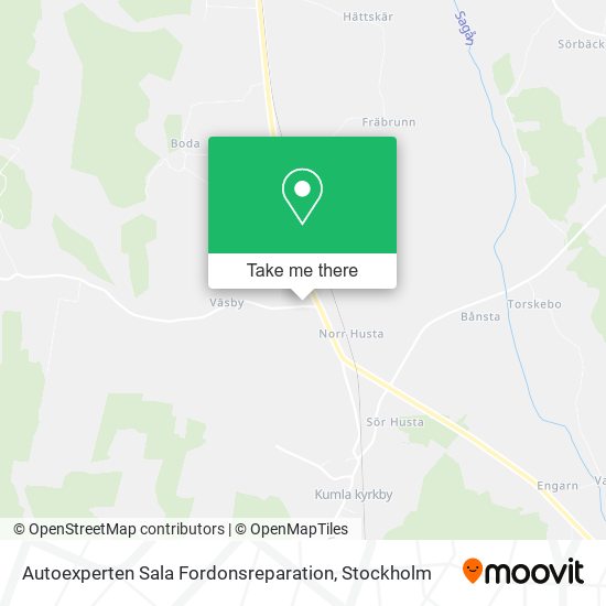 Autoexperten Sala Fordonsreparation map