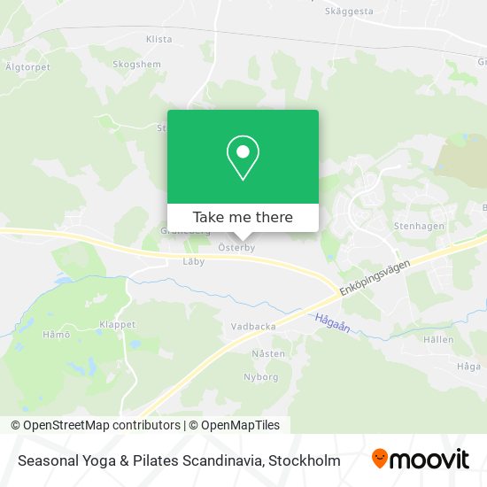 Seasonal Yoga & Pilates Scandinavia map