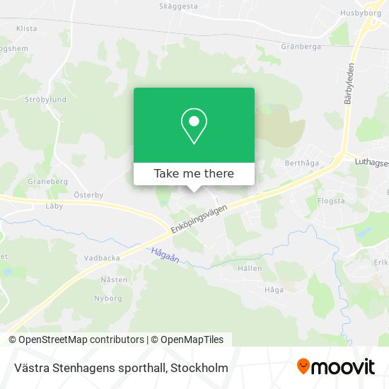 Västra Stenhagens sporthall map