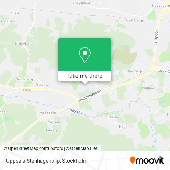 Uppsala Stenhagens Ip map