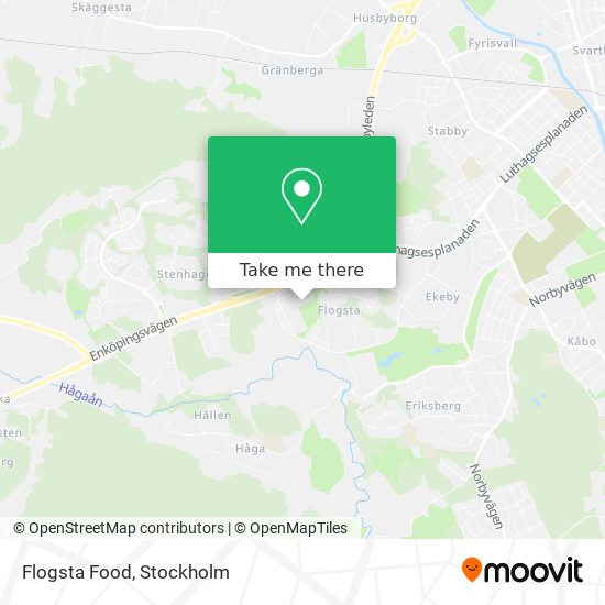 Flogsta Food map