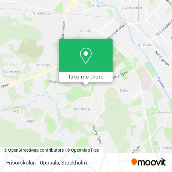 Frisörskolan - Uppsala map