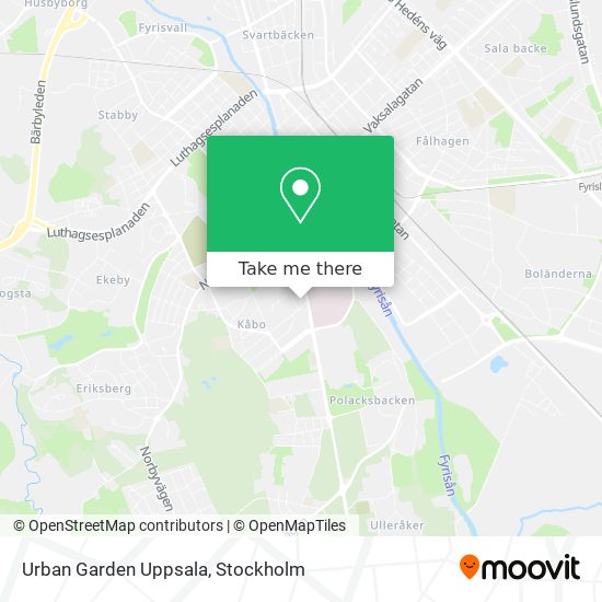 Urban Garden Uppsala map