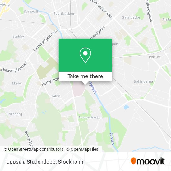 Uppsala Studentlopp map