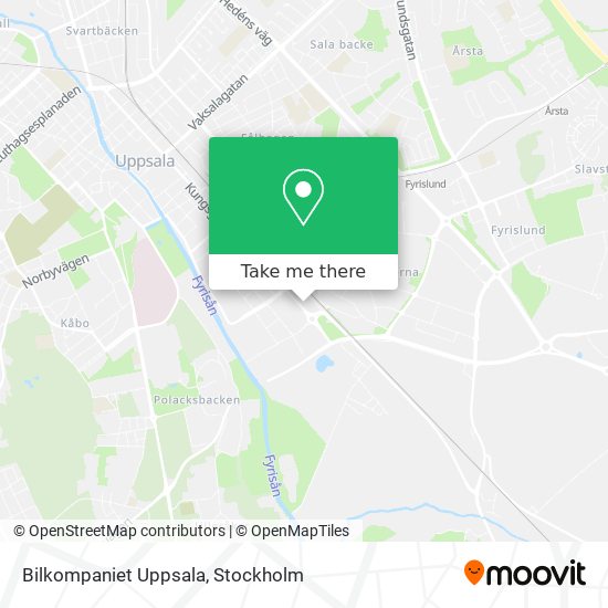 Bilkompaniet Uppsala map