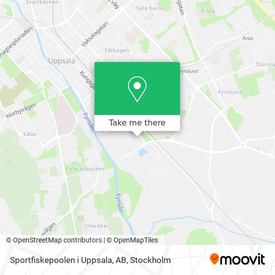 Sportfiskepoolen i Uppsala, AB map