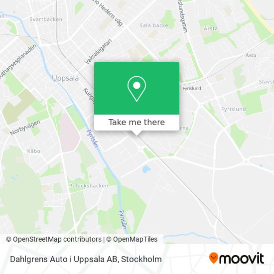 Dahlgrens Auto i Uppsala AB map