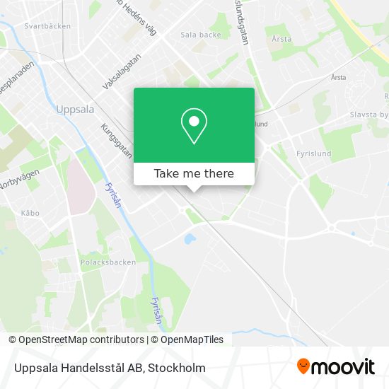 Uppsala Handelsstål AB map