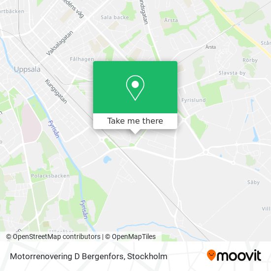 Motorrenovering D Bergenfors map